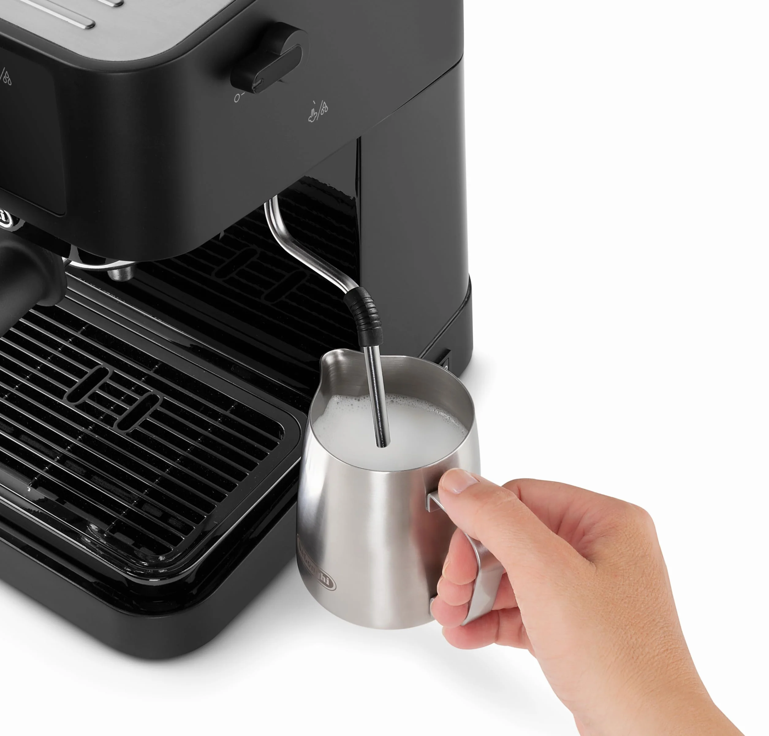 De'Longhi Stilosa EC230.BK, Machine à Expresso avec Bar Barista, Cafetière et Machine à Cappuccino, Noir, 1100 W