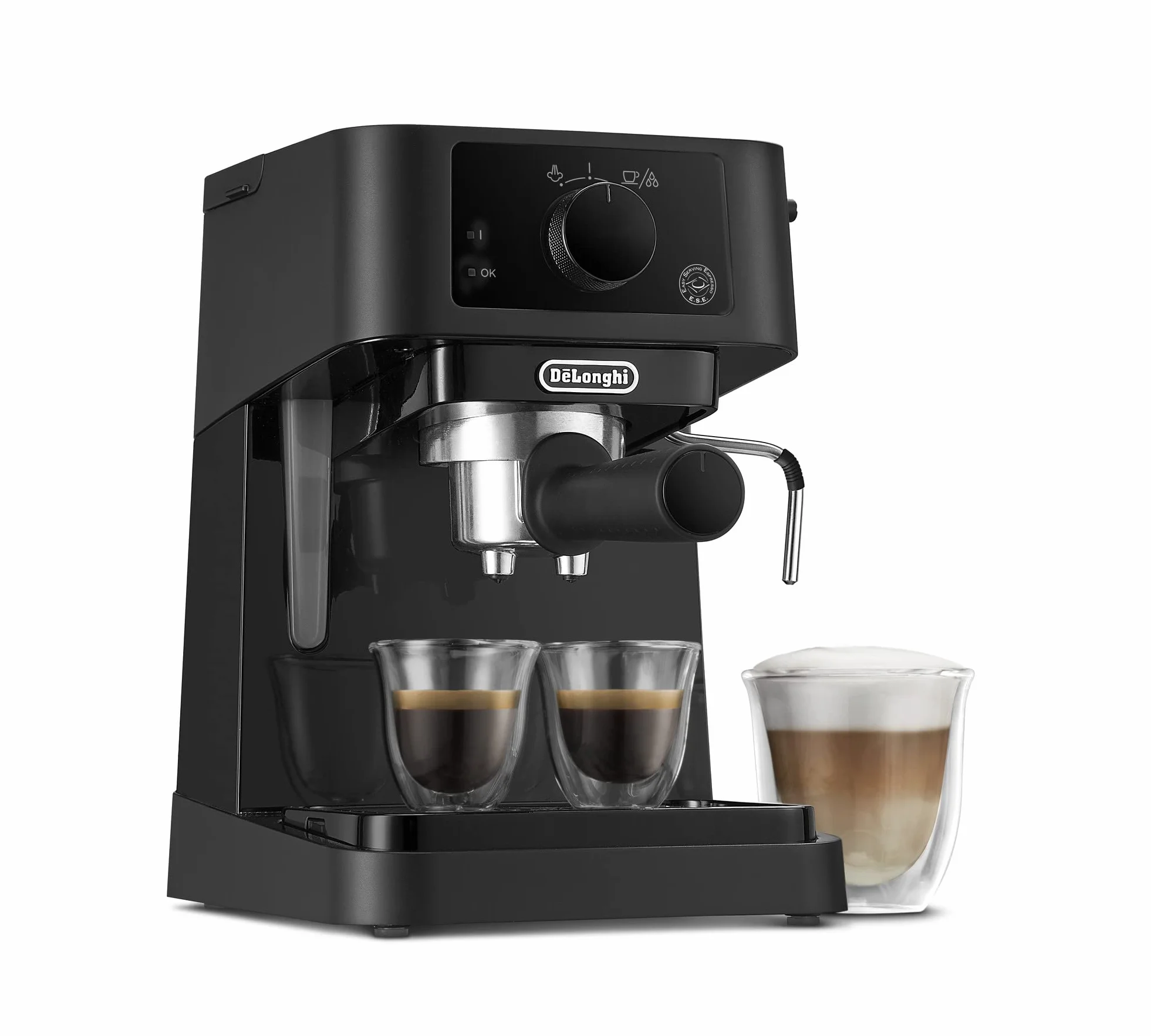 De'Longhi EC235.BK Stilosa Advanced Cafetière à pompe 15 bars 1100 W 1 L Noir