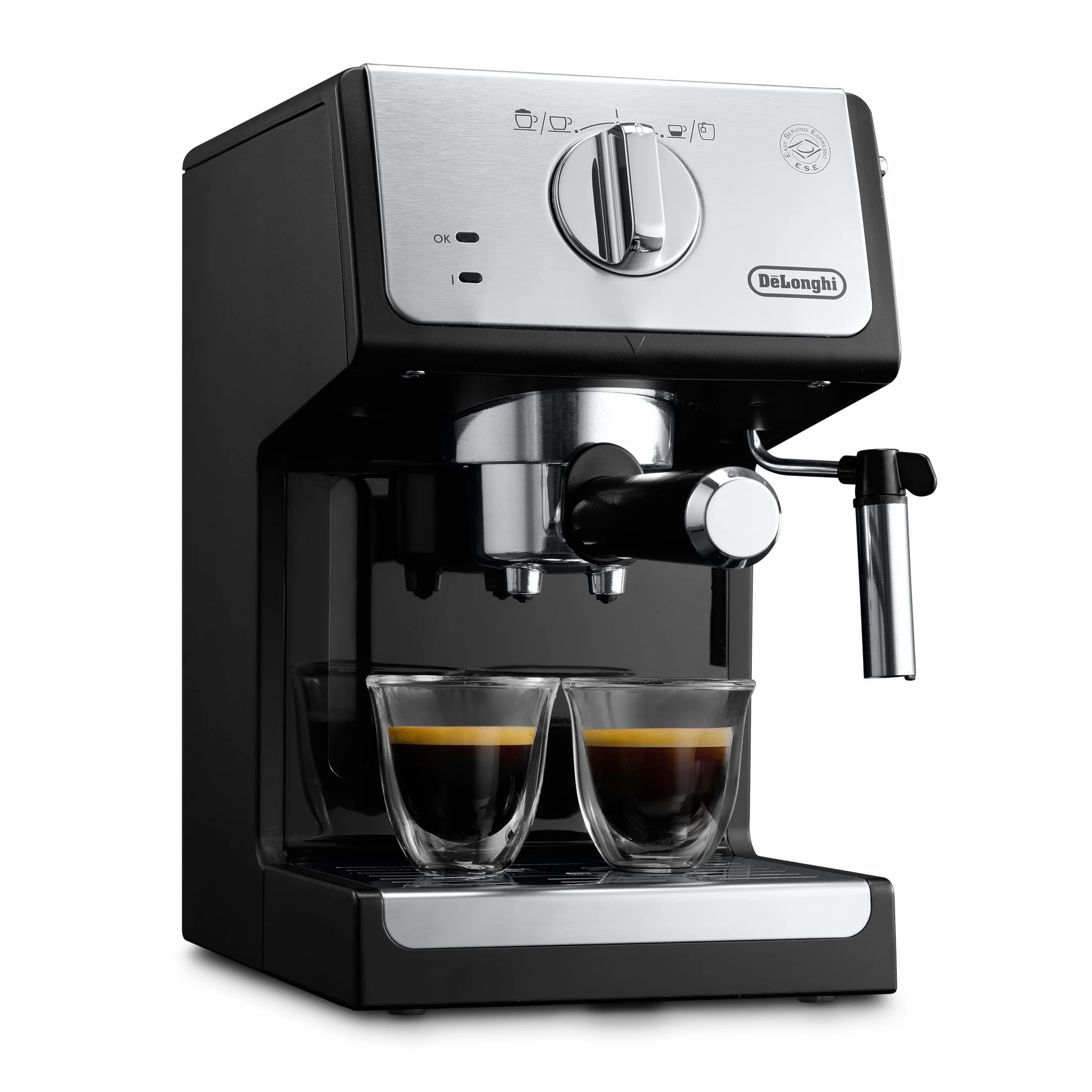 De'Longhi Machine à Café à Pompe, Machine Expresso ECP 33.21.BK, Noir H x L x P : 36 x 31.5 x 25.5 cm